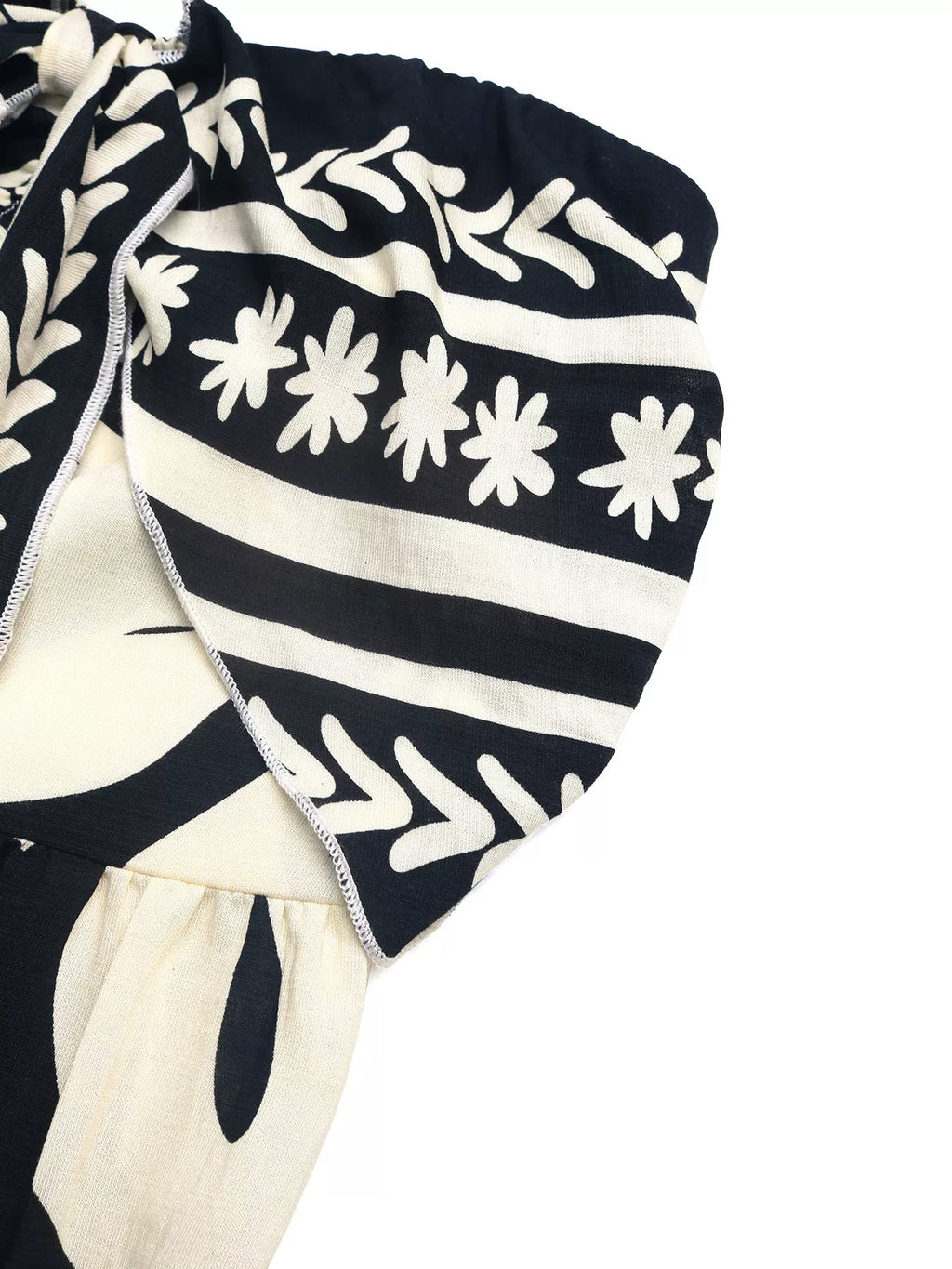 Floral Print Strapless Tie Front Wide Leg Jumpsuit
