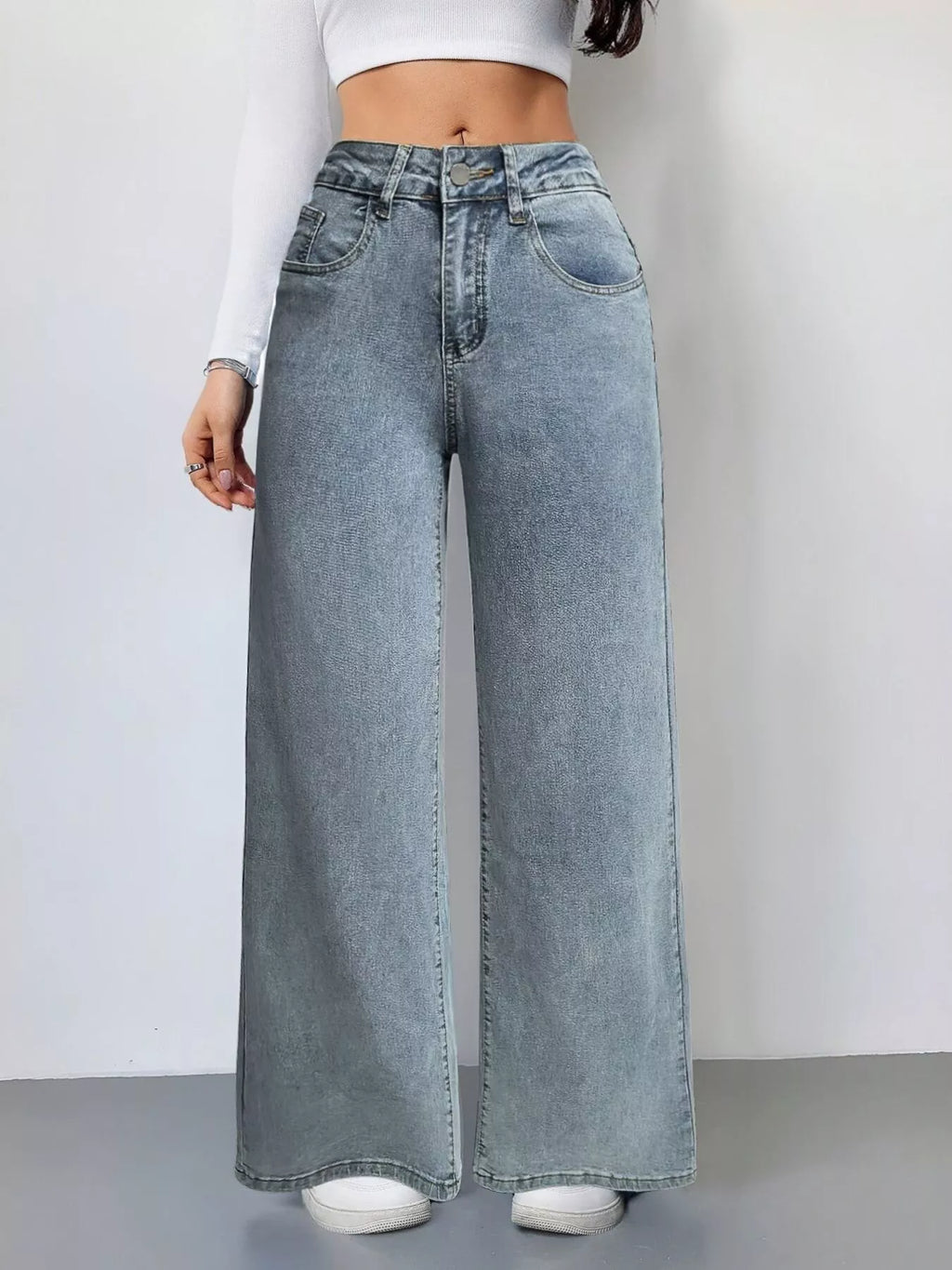 Wide Leg High Waist Jeans