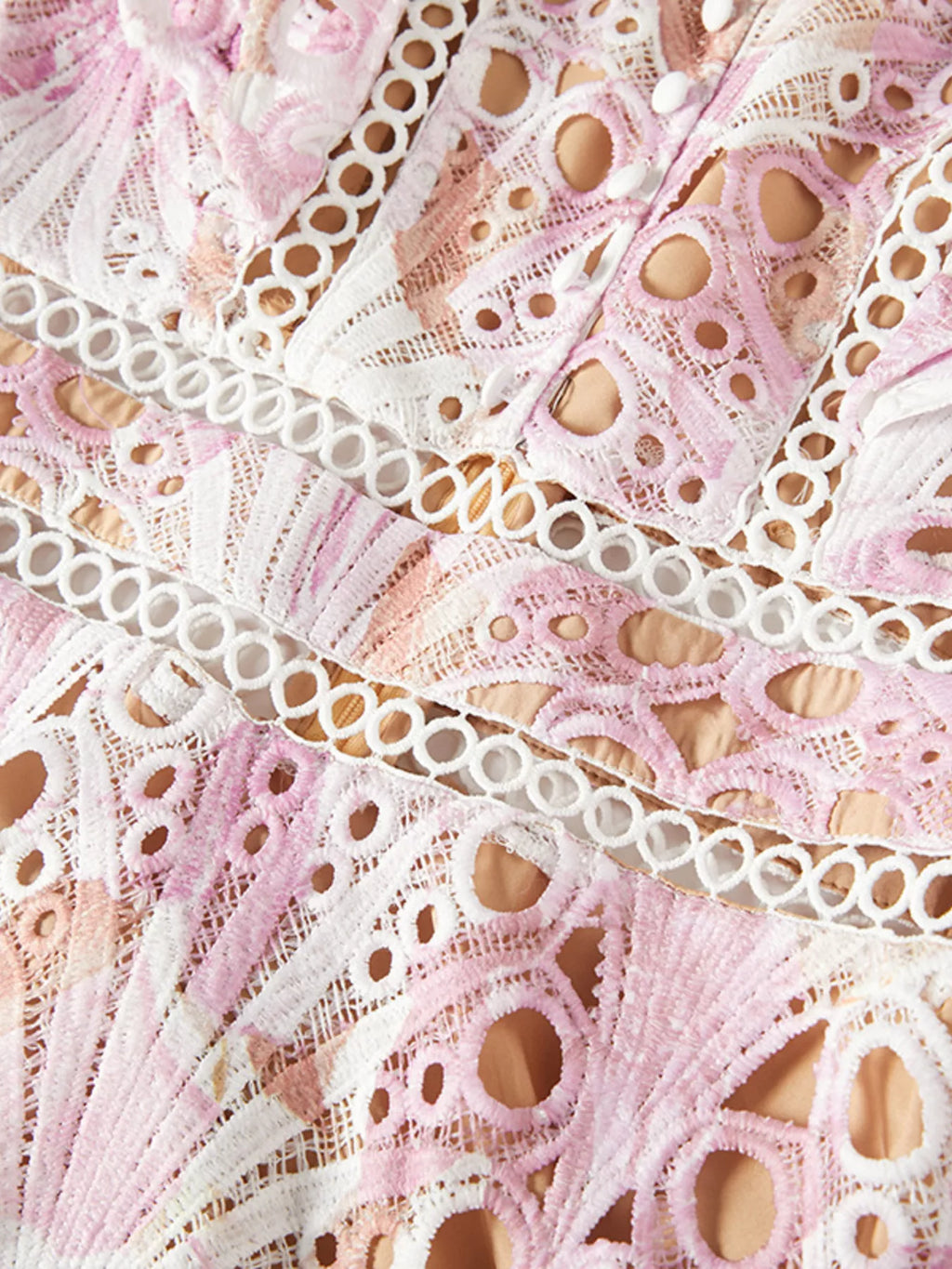 Floral Lace Detail Maxi Dress