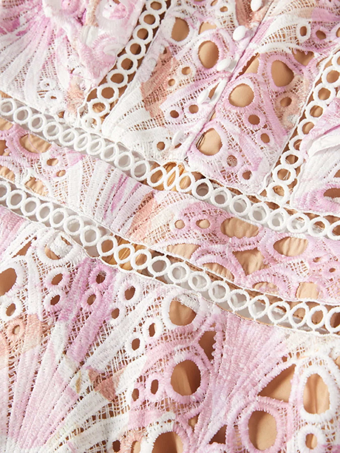 Floral Lace Detail Maxi Dress