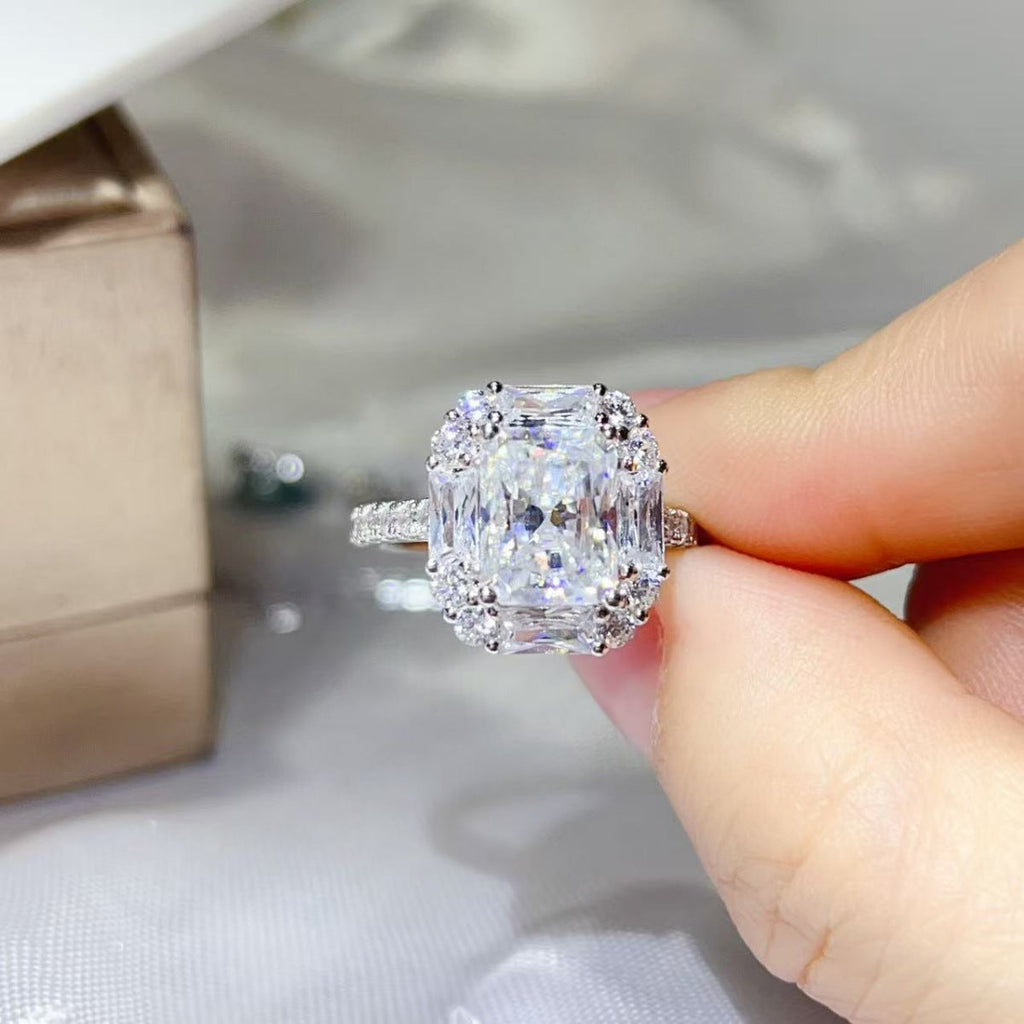 3 Carat Moissanite 925 Sterling Silver Ring