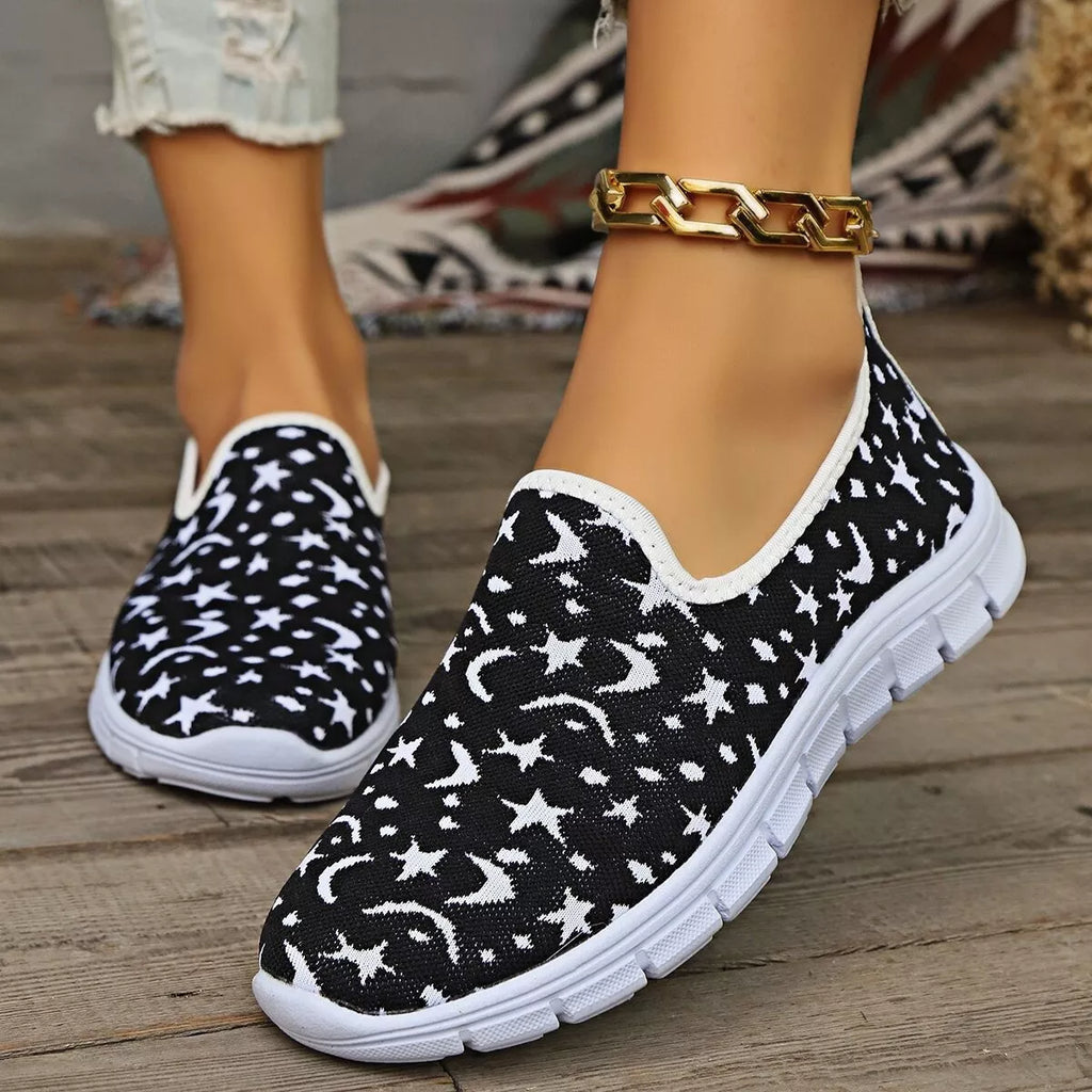 Round Toe Platform Slip-Ons