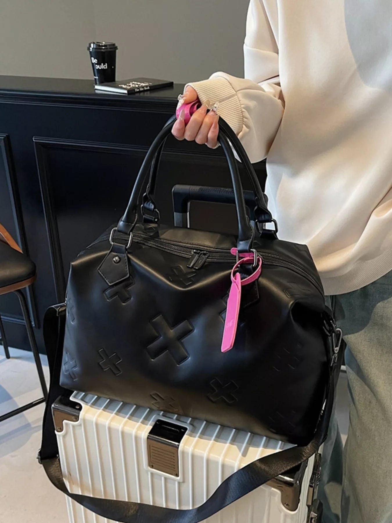 Embossed Duffle Bag