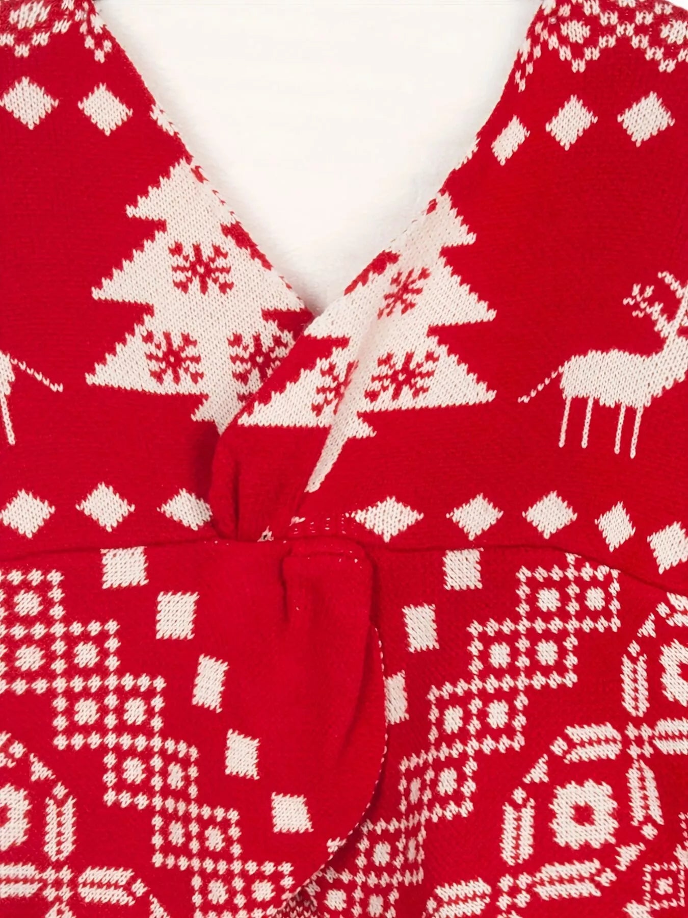 Christmas Tree Reindeer Long Sleeve Sweater