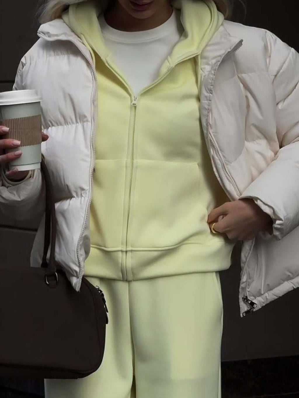 Zip-Up Hoodie and Sweatpants Set