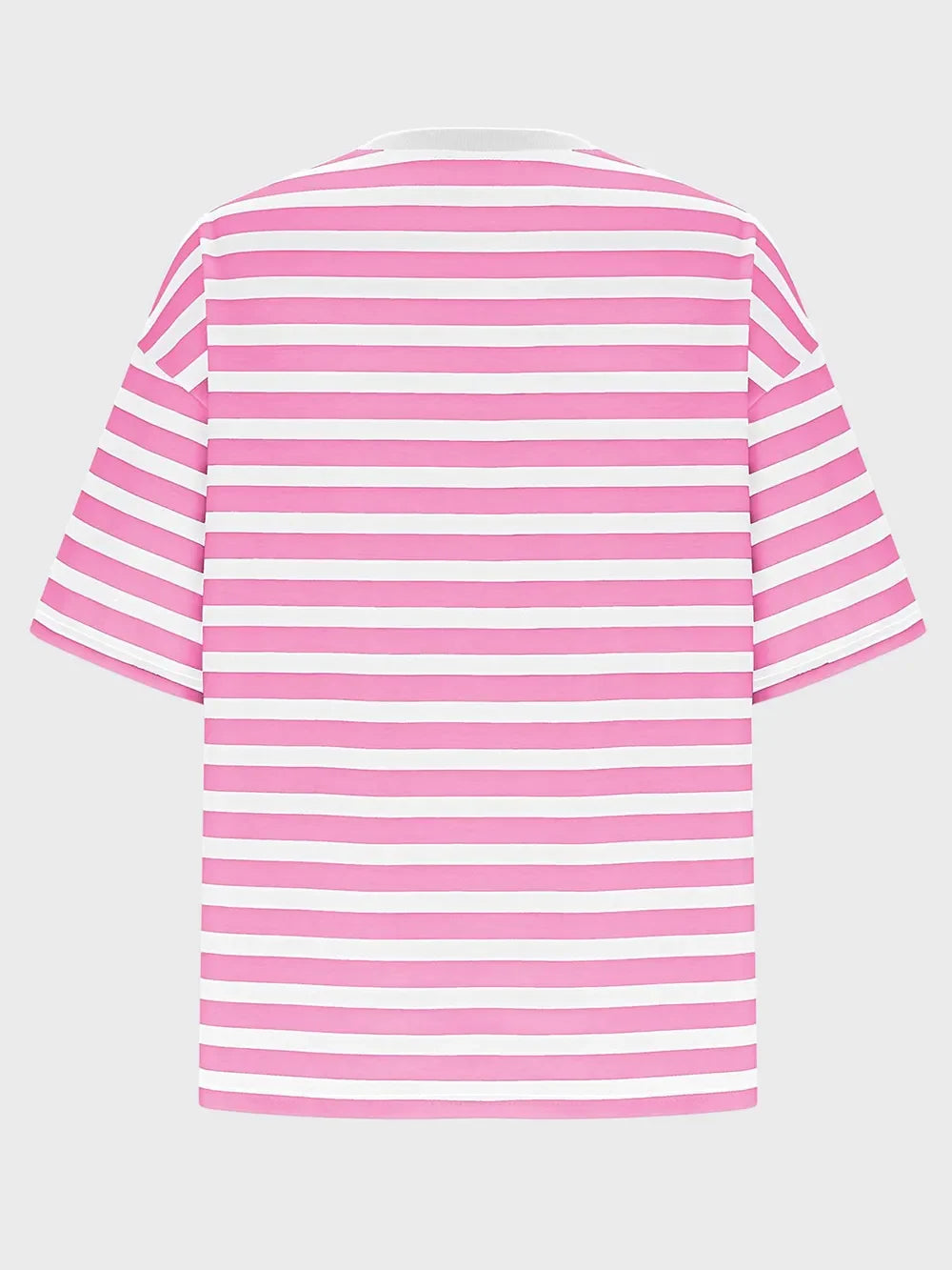 Striped Round Neck Half Sleeve T-Shirt