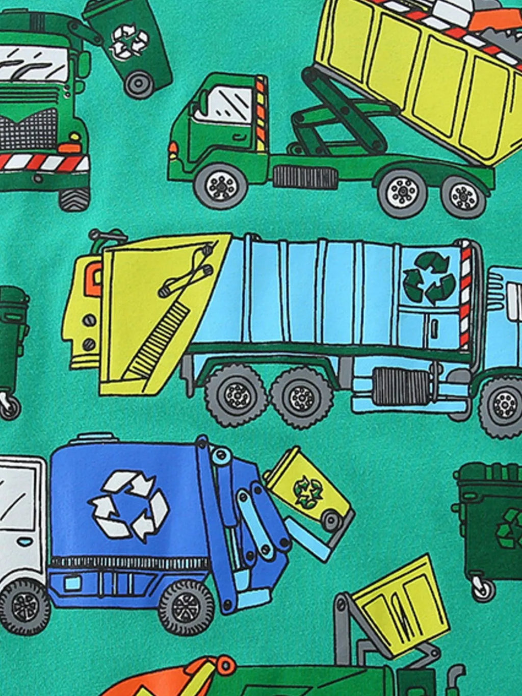 Children's Cartoon Garbage Truck Graphic Tee