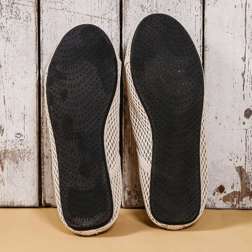 Mesh Round Toe Slip-Ons