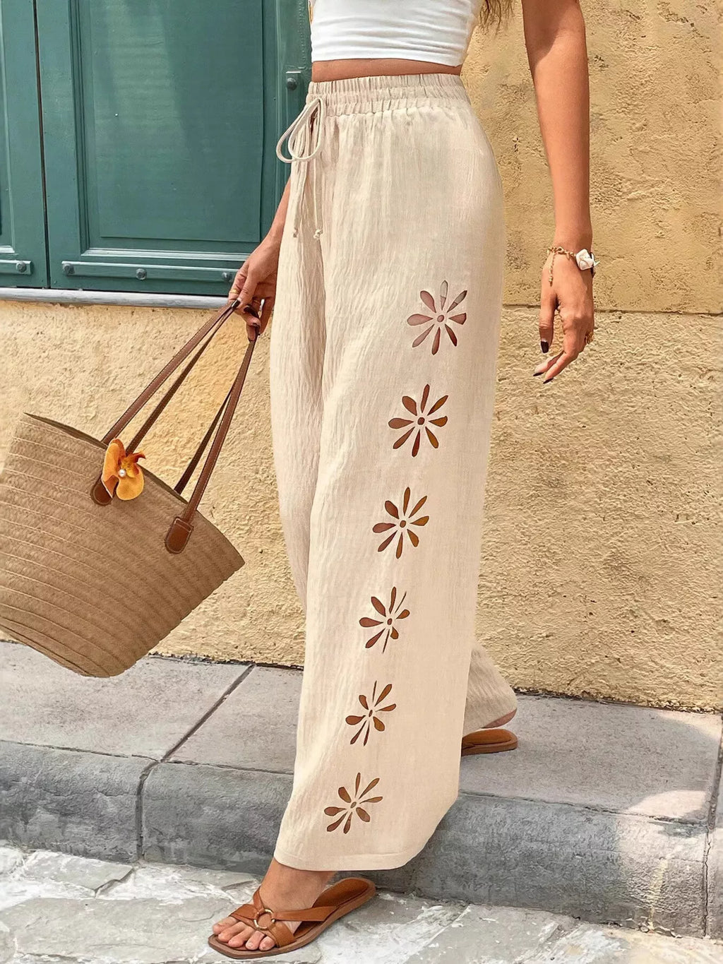 Casual Wide-Leg Pants