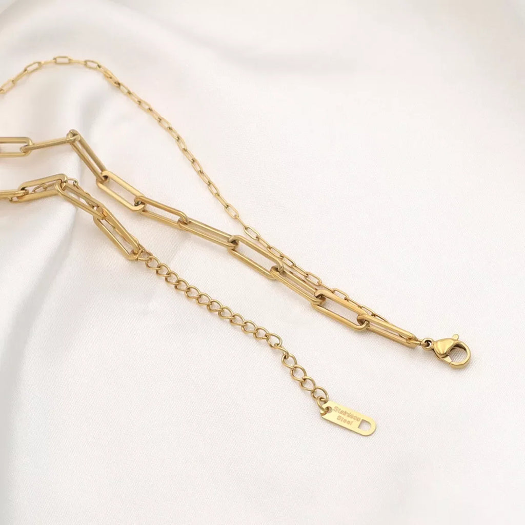 18K Gold-Plated Double Layered Necklace