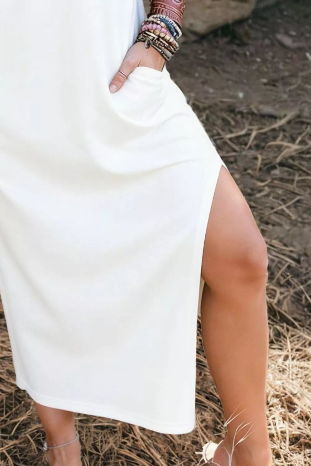 Leopard Bowknot Casual Midi Dress