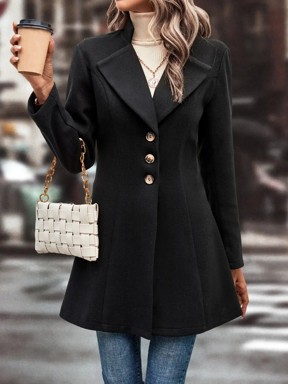 Button Up Longline Coat