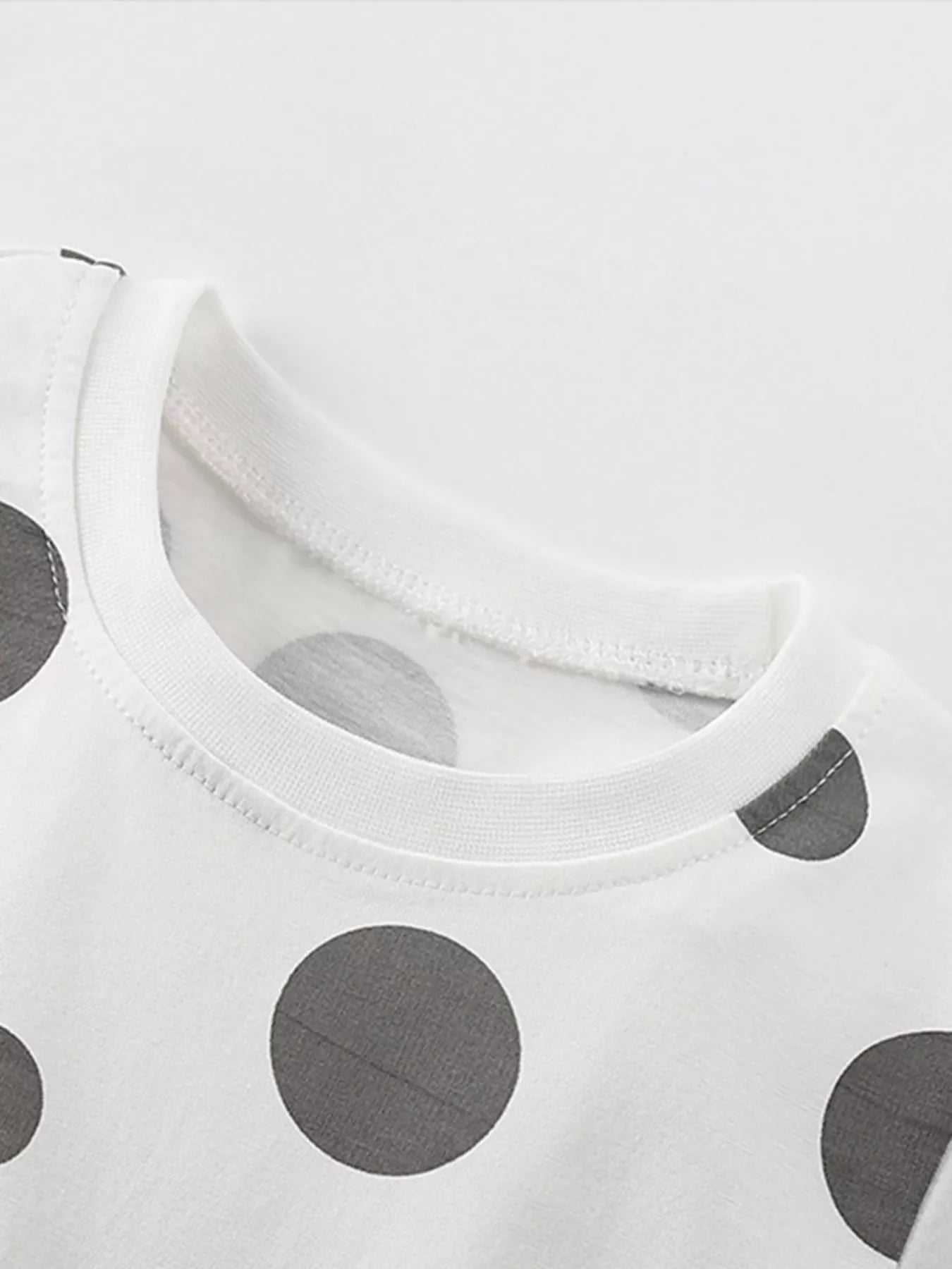Children's Panda Bag Polka Dot T-Shirt & Shorts Set