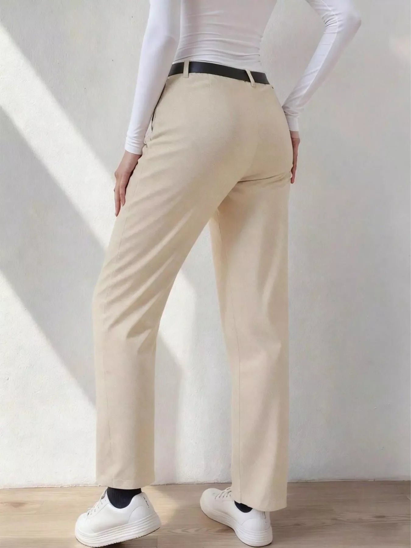 High Waist Wide Leg Dress Pants