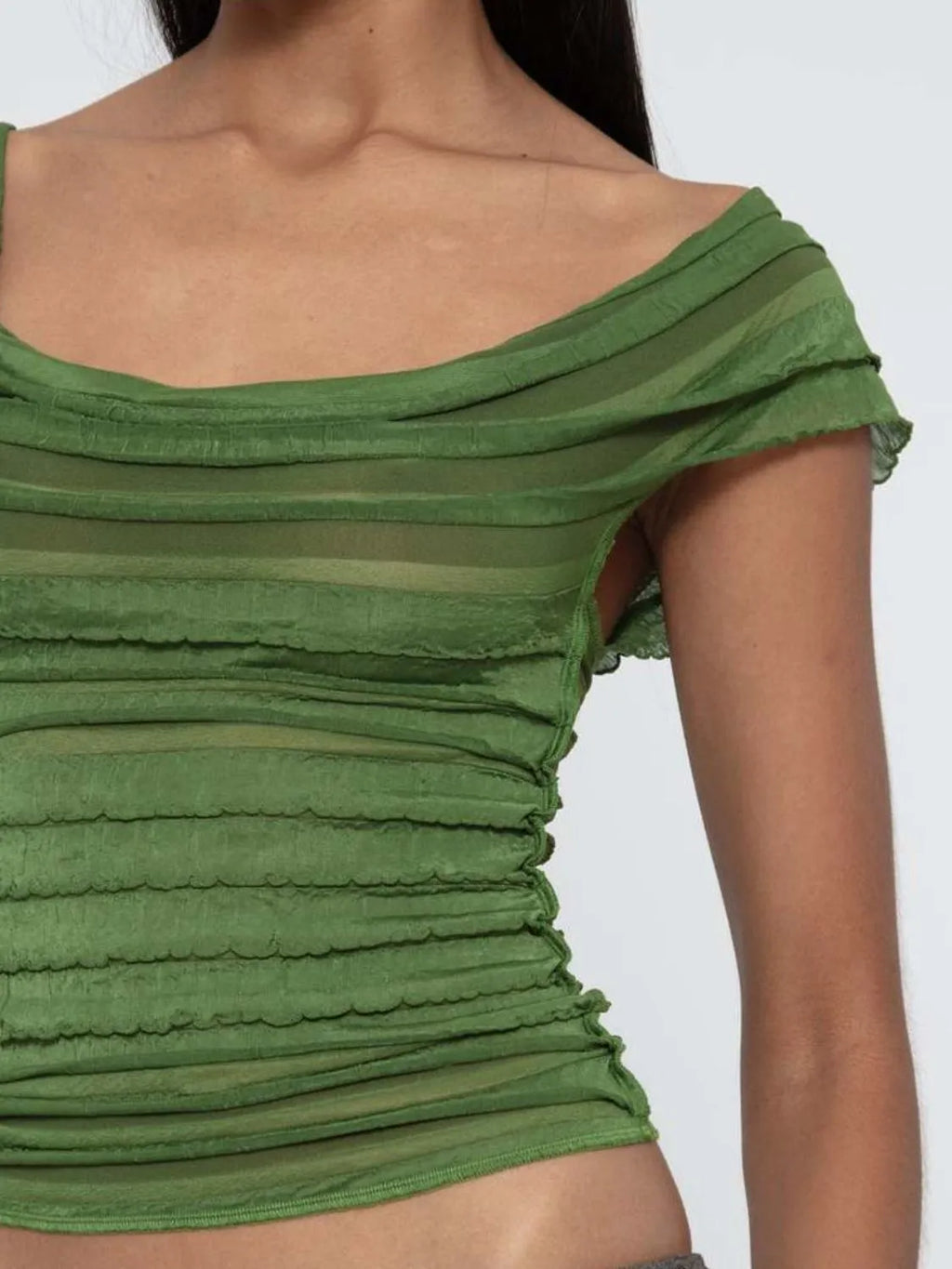 Ruched Solid Tank