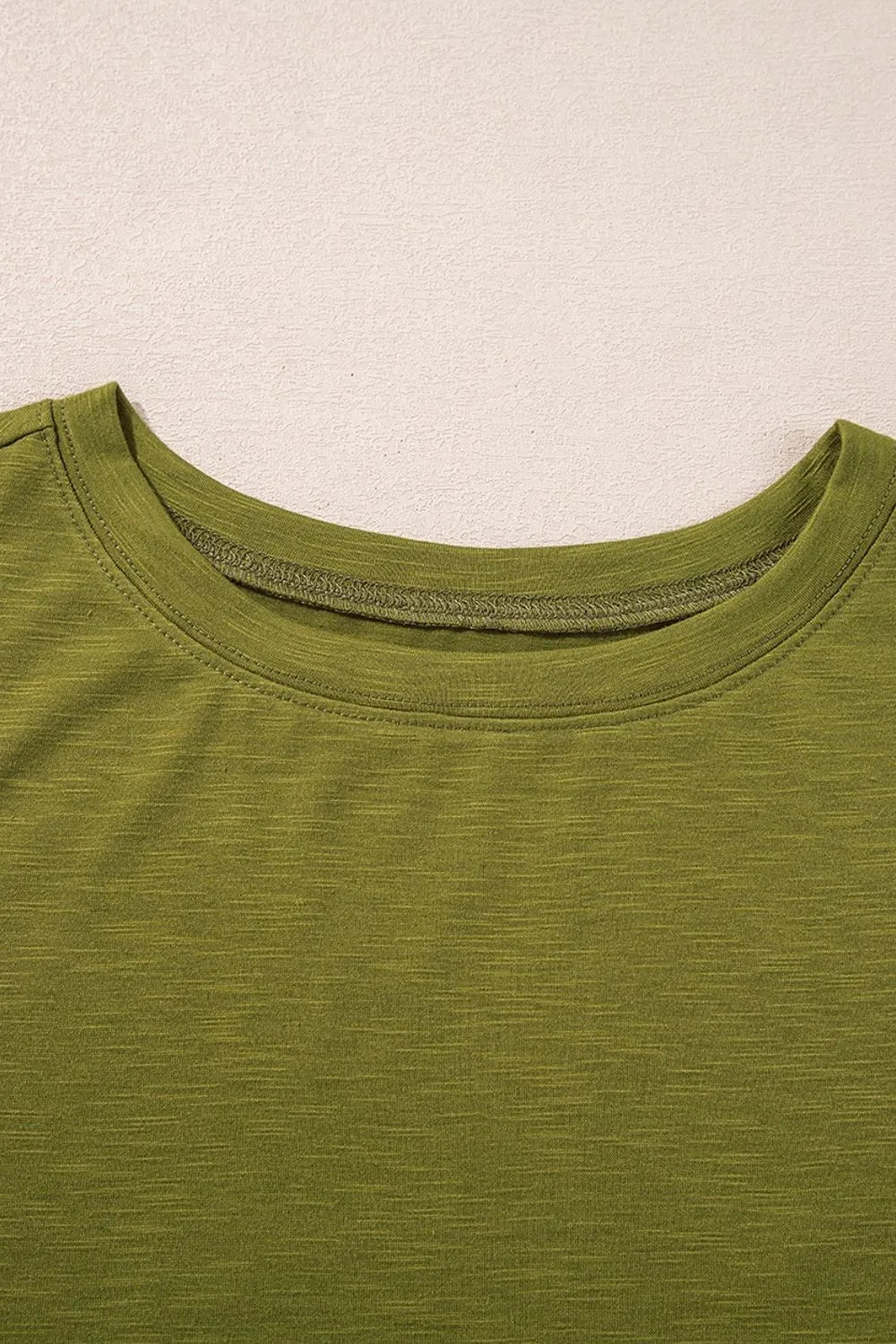 Round Neck Mesh Long Sleeve T-Shirt