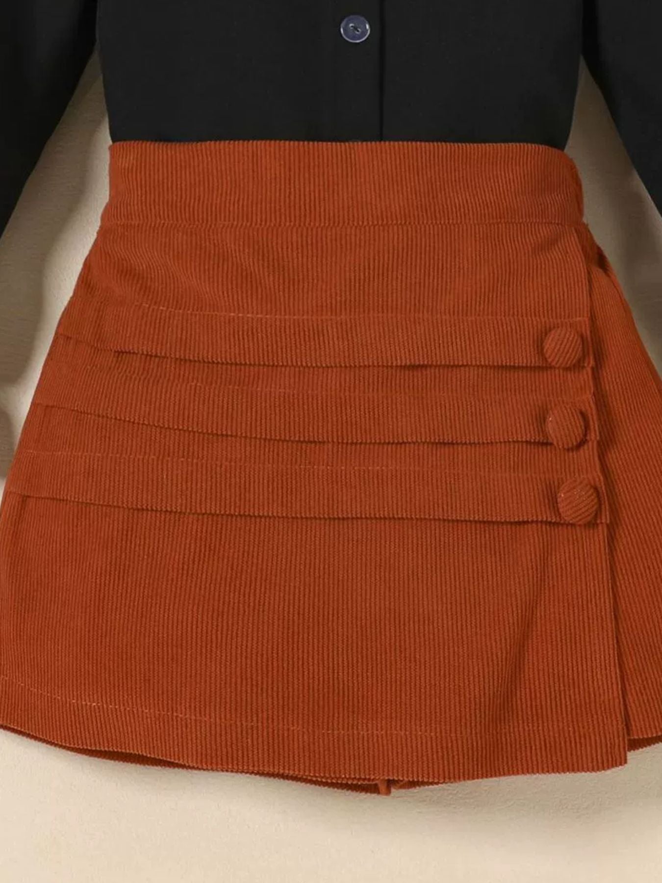 Children's Flounce Sleeve Shirt and Skort Set