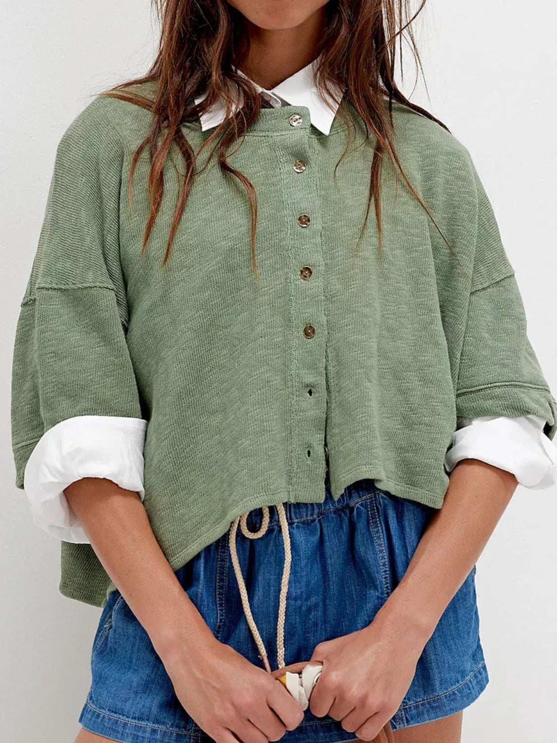 Button Down Half Sleeve Shirt