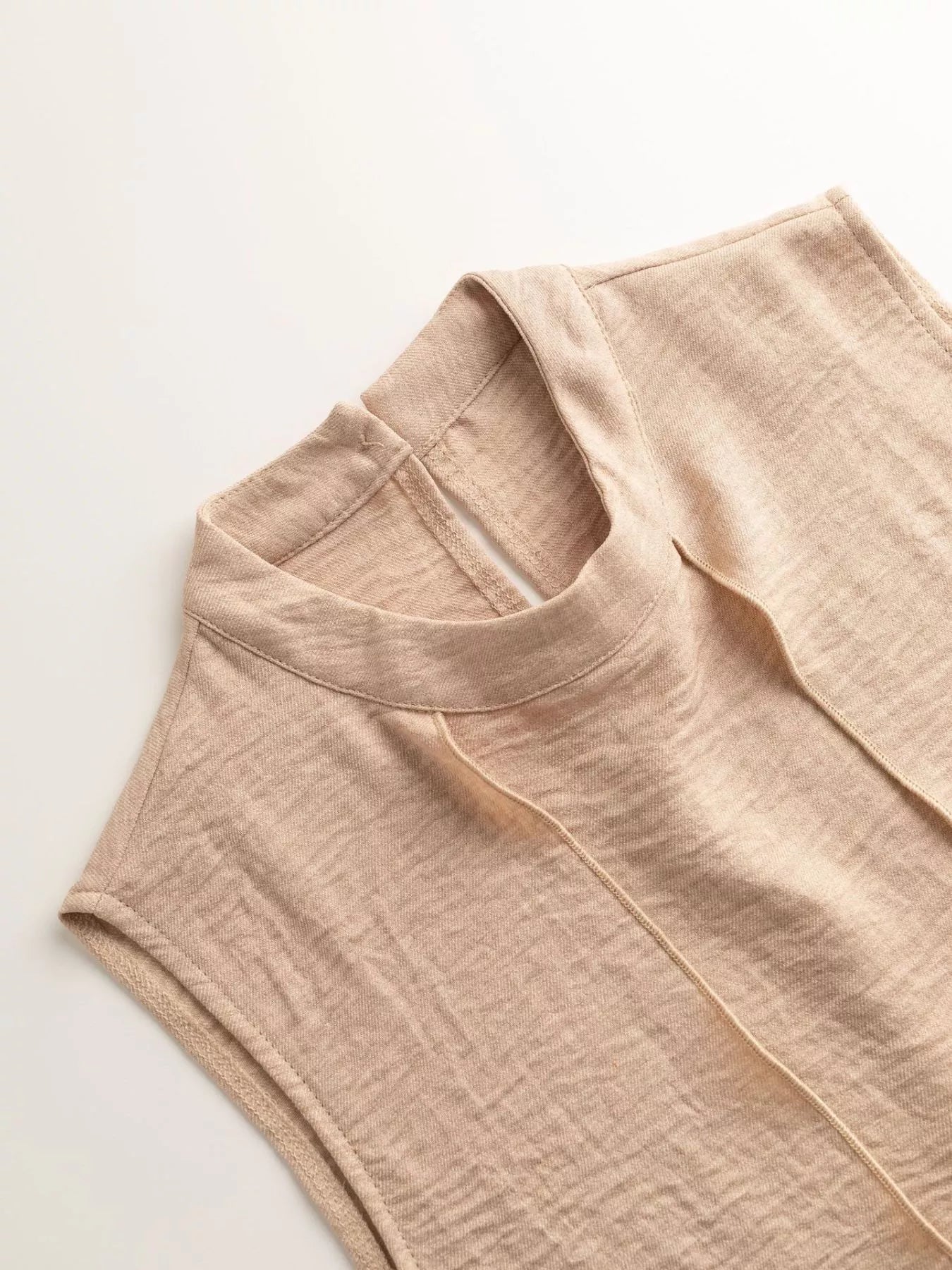 Mock Neck Sleeveless Top