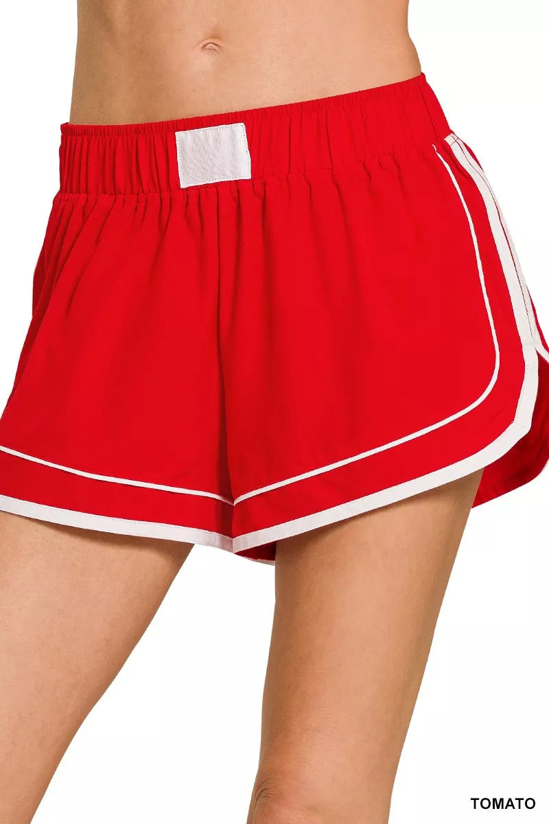 Zenana Soft Woven Lined Dolphin Shorts