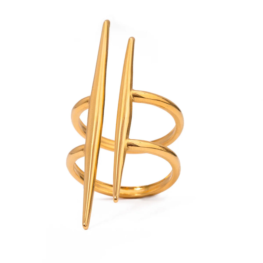 Stainless Steel Asymmetrical Ring