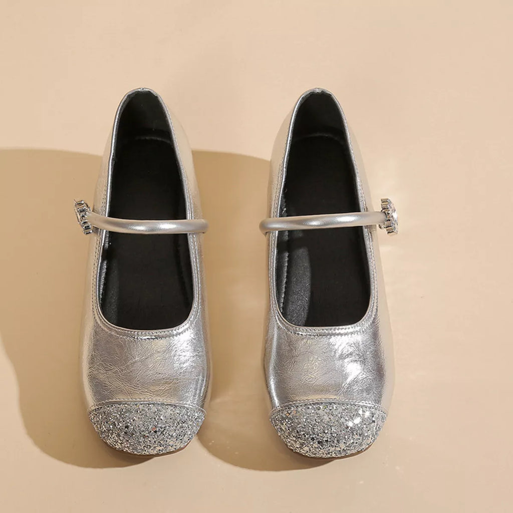 Round Toe Mary Jane Loafers