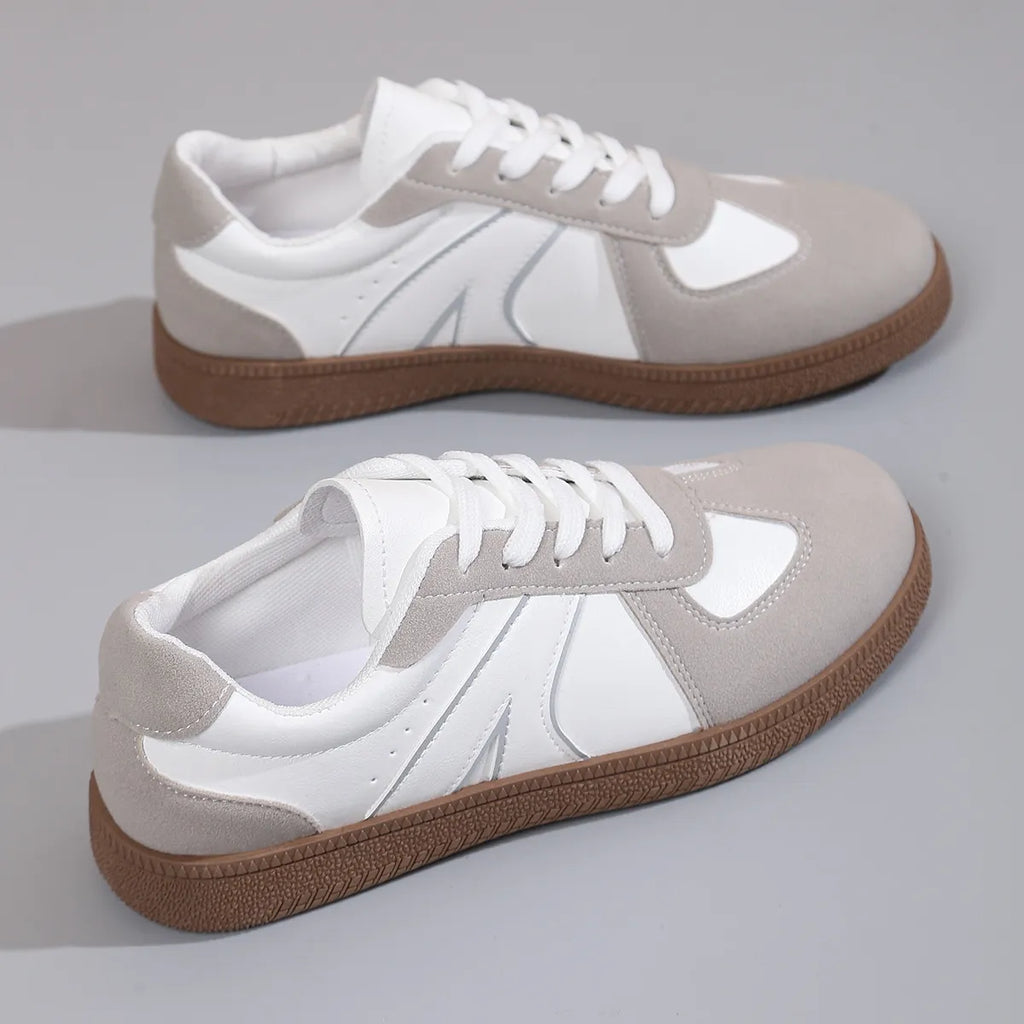 Lace Up Round Toe Sneakers