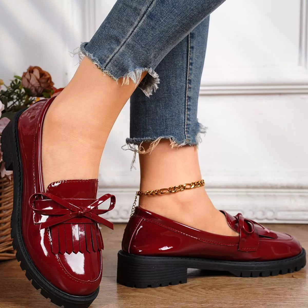 Round Toe Slip-Ons