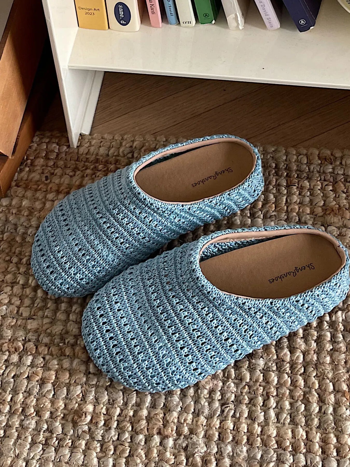 Knitted Round Toe Slip-Ons