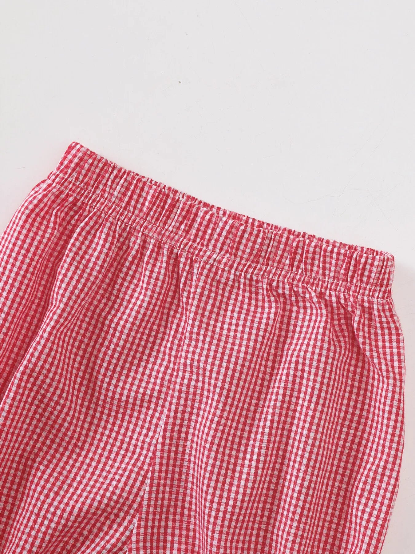 Children's Gingham 'LOVE' Top and Shorts Set