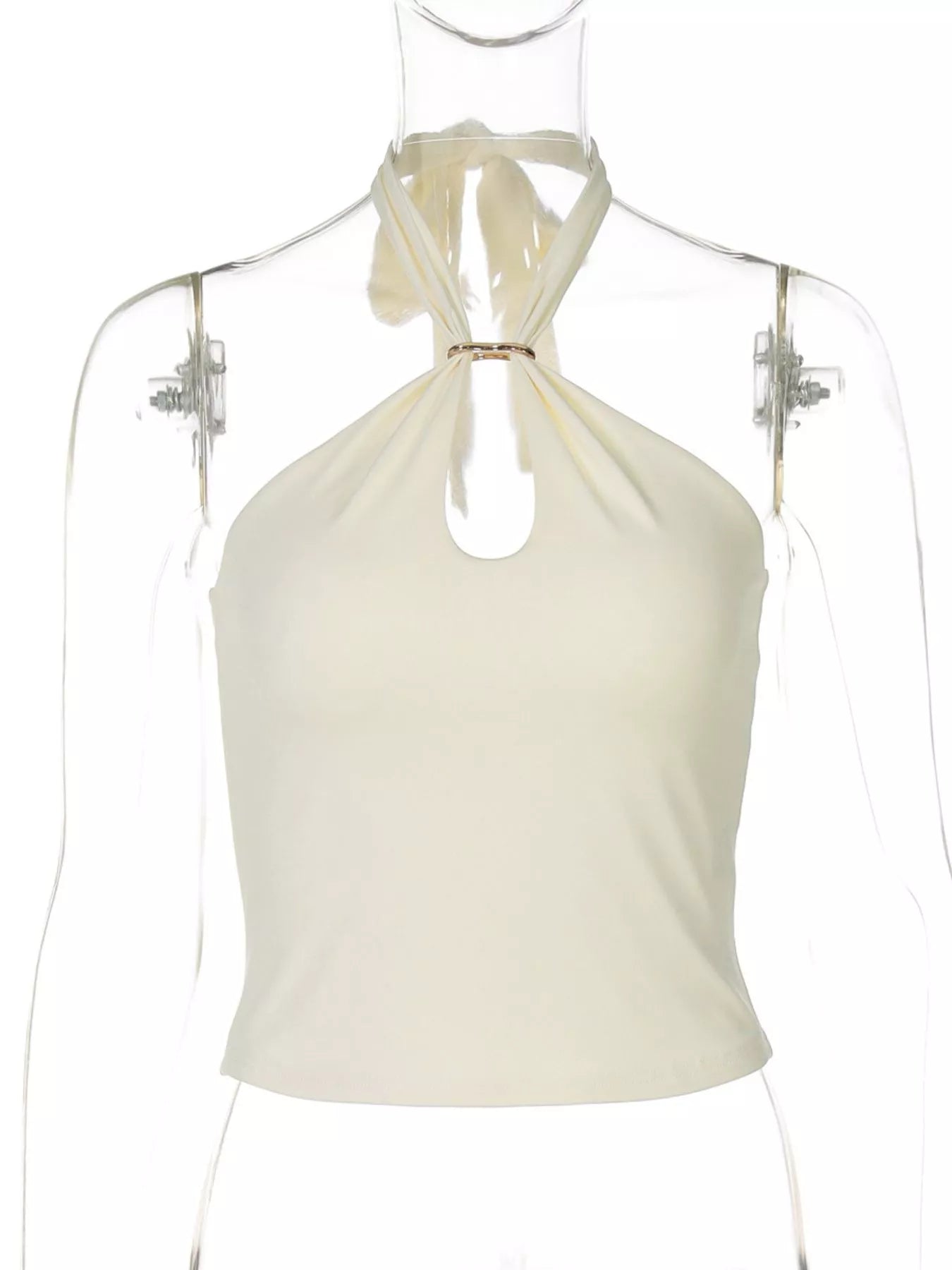 Halter Neck Cami with Keyhole Detail