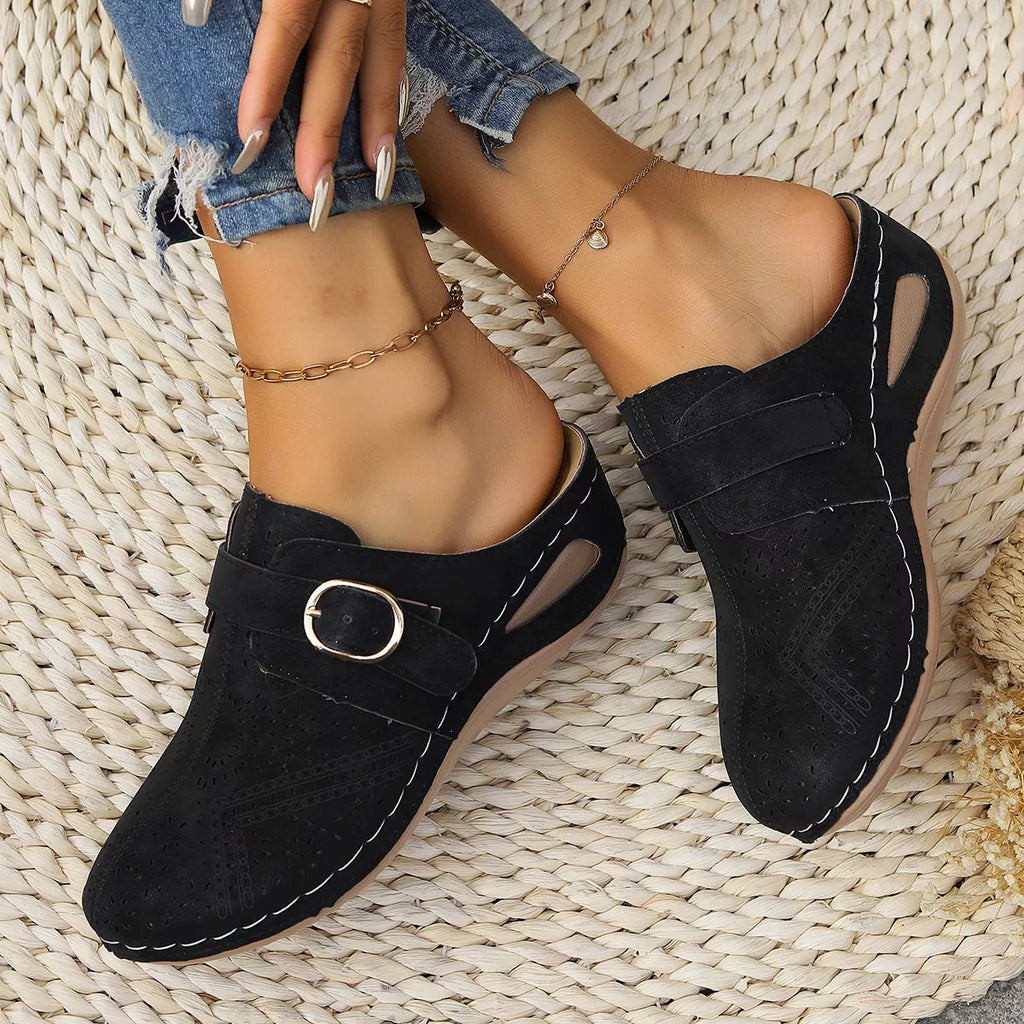 Casual Buckle Slip-Ons