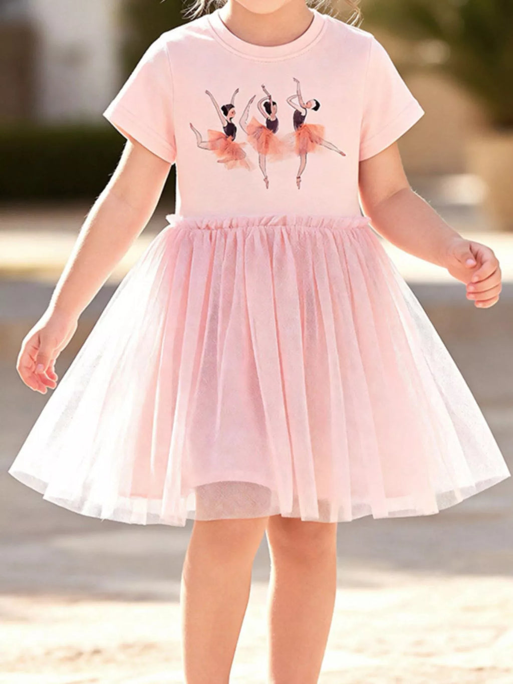Children's Ballerina Short Sleeve Tulle Dress
