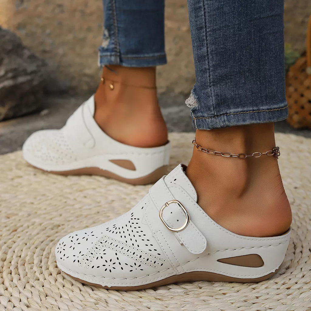 Casual Buckle Slip-Ons