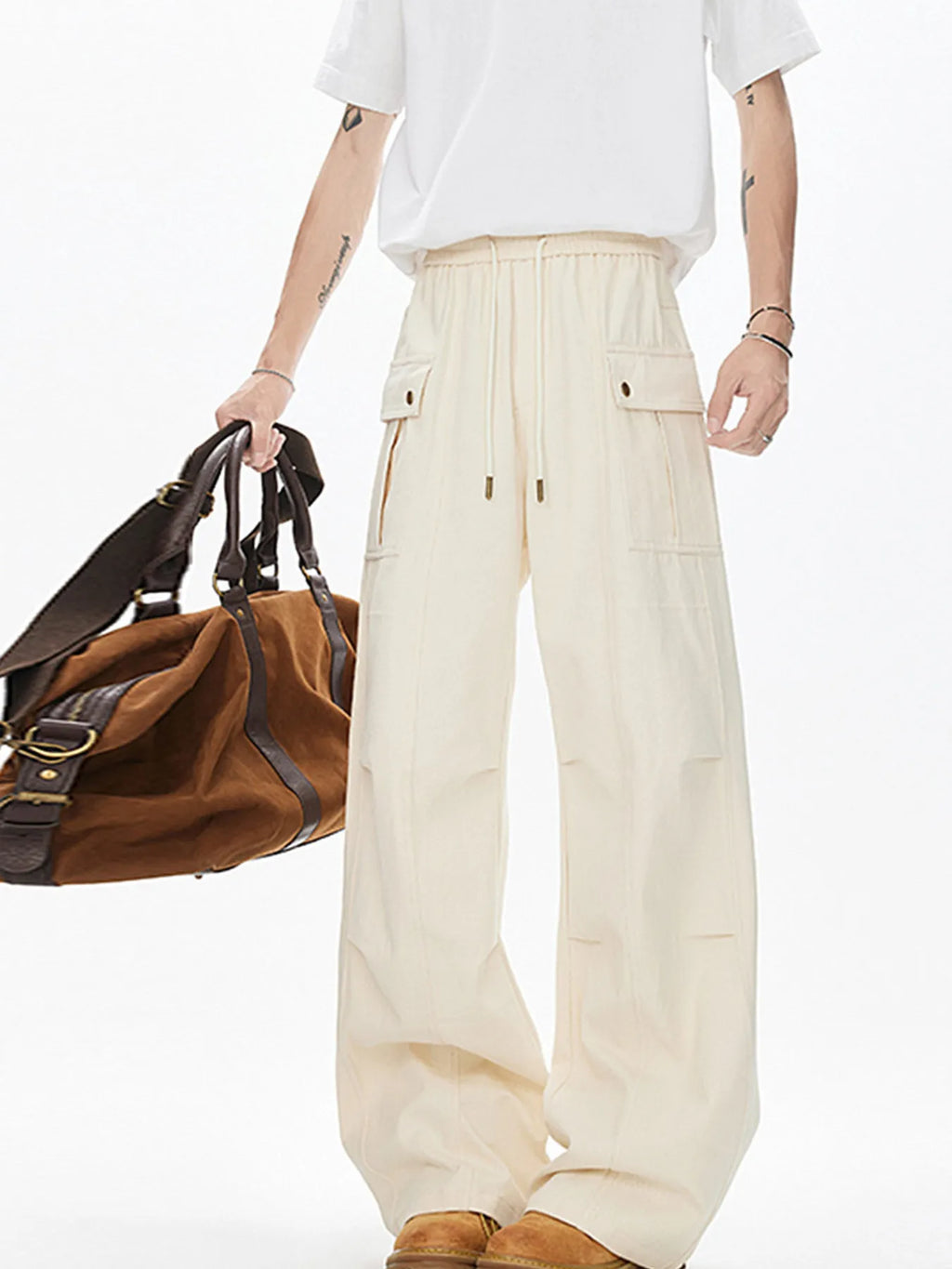 Men's Drawstring Cargo Pants