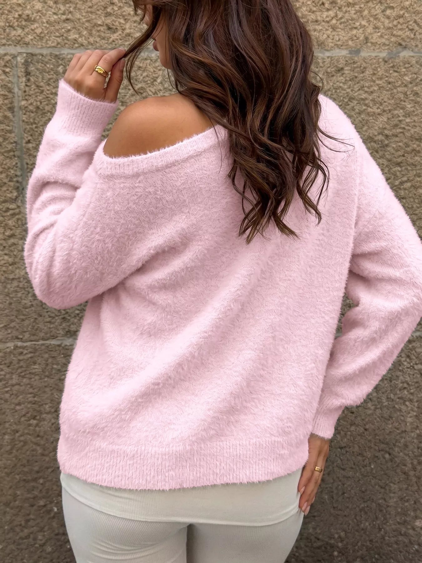 Fluffy Long Sleeve Sweater