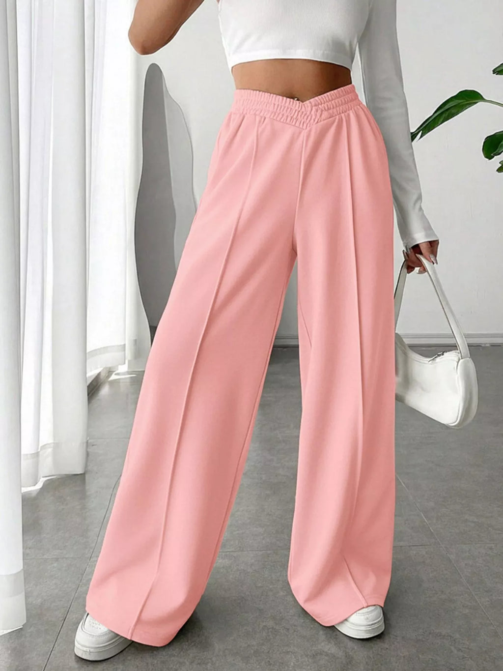 Wide Leg High Waist Pants