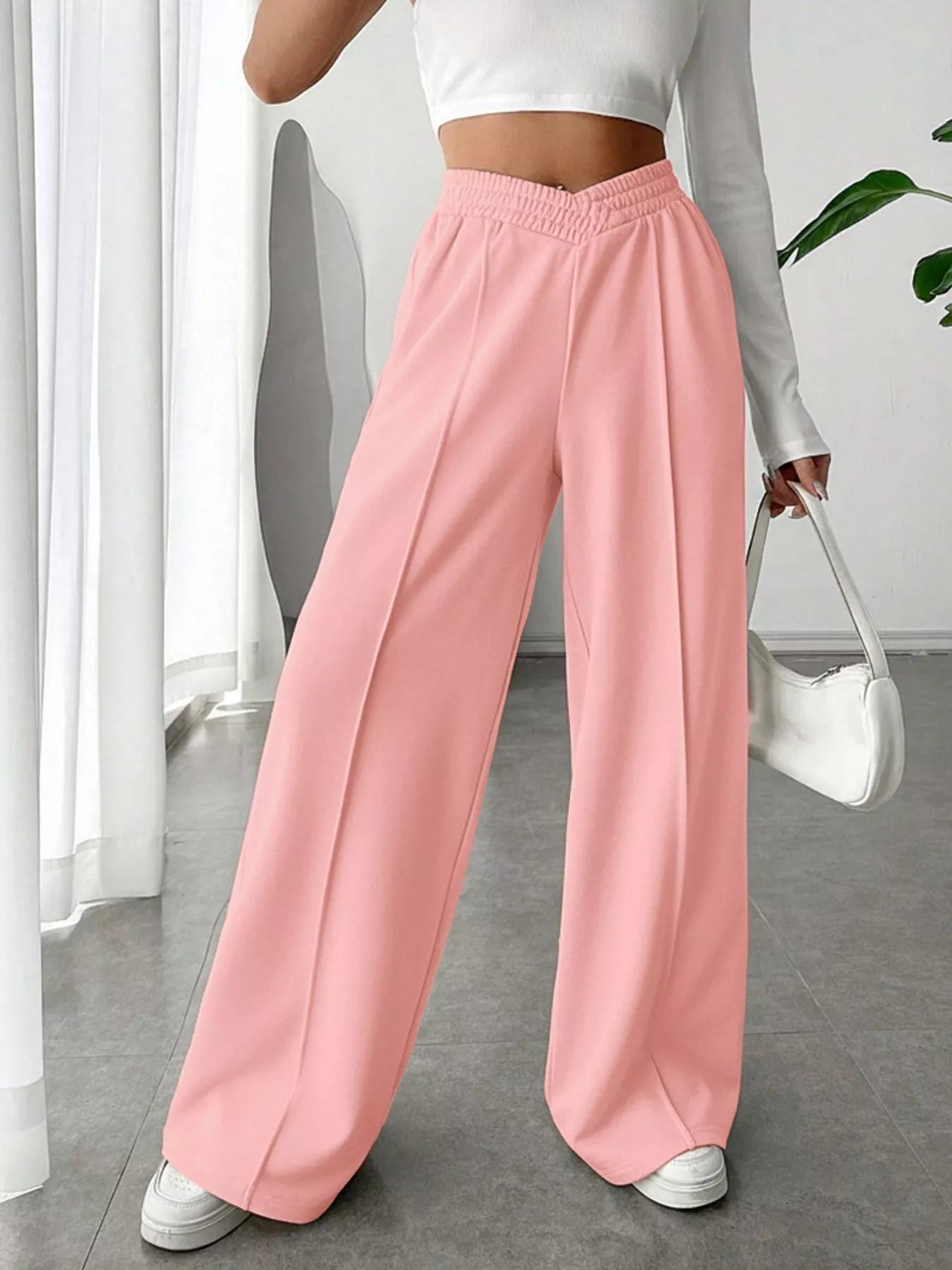 Wide Leg High Waist Pants