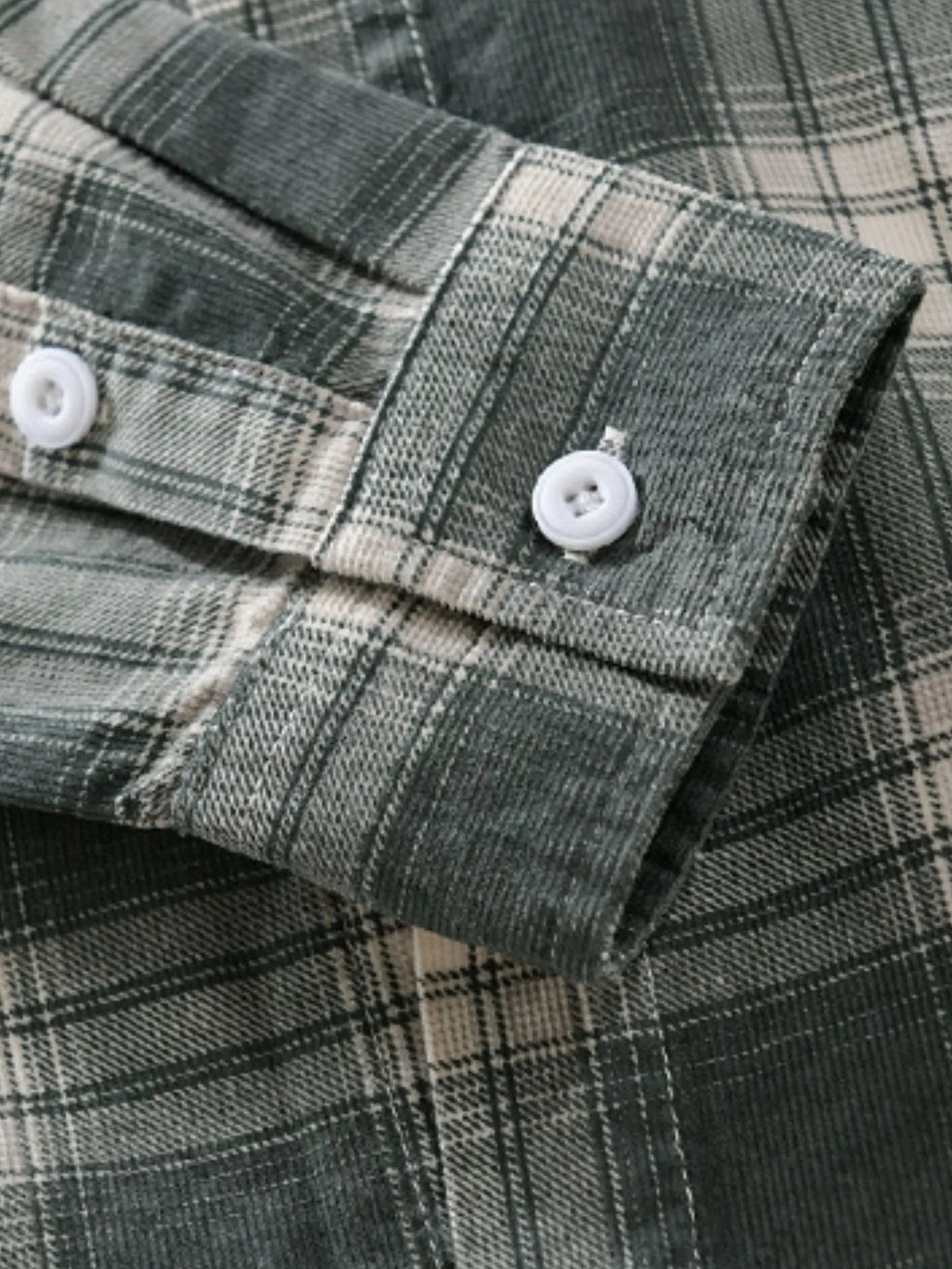 Men's Plus Size Plaid Button Up Long Sleeve Shirt