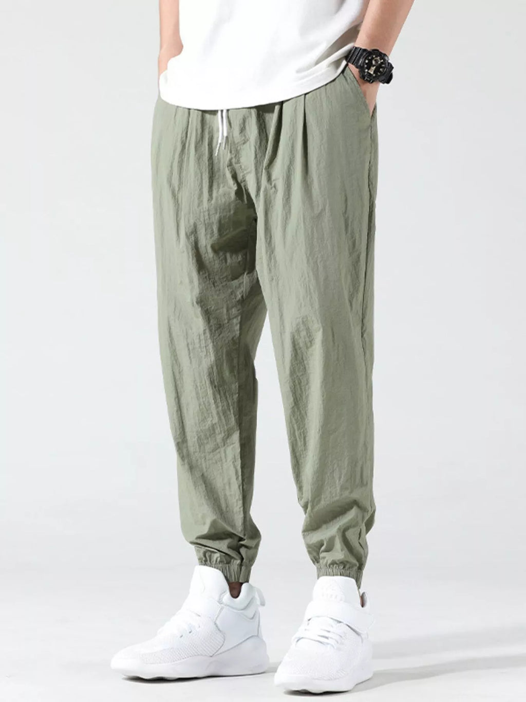 Men's Plus Size Drawstring Loose Fit Joggers