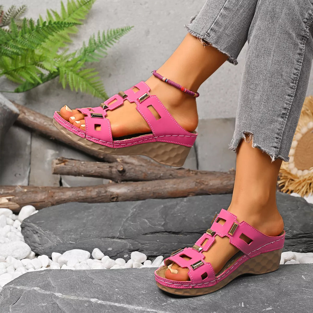 Open Toe Wedge Sandals