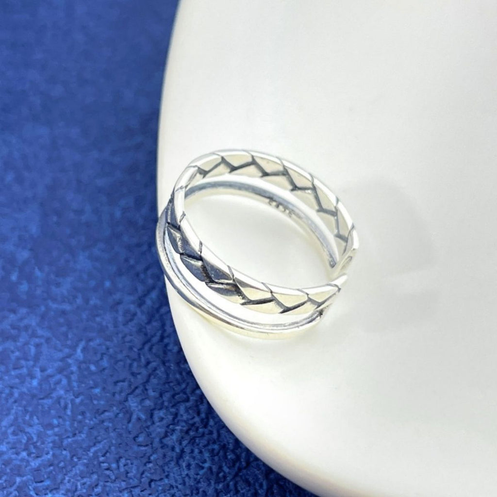 925 Sterling Silver Open Cuff Ring