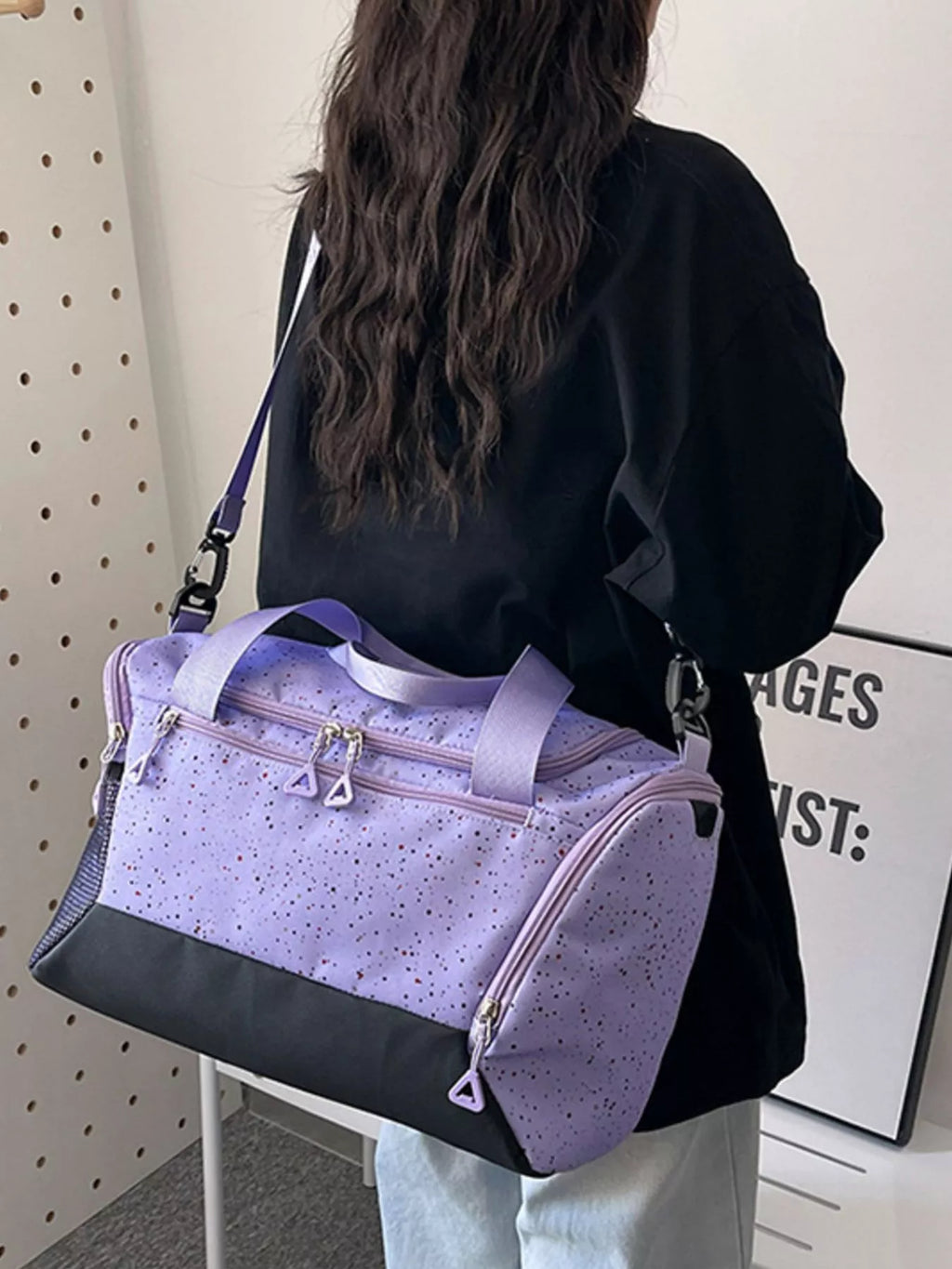 Color Block Travel Bag