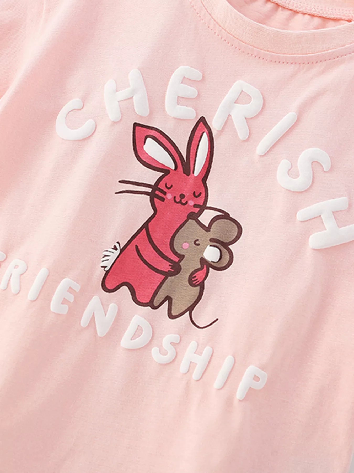 Children's Cherish Friendship Graphic Tee and Shorts Set