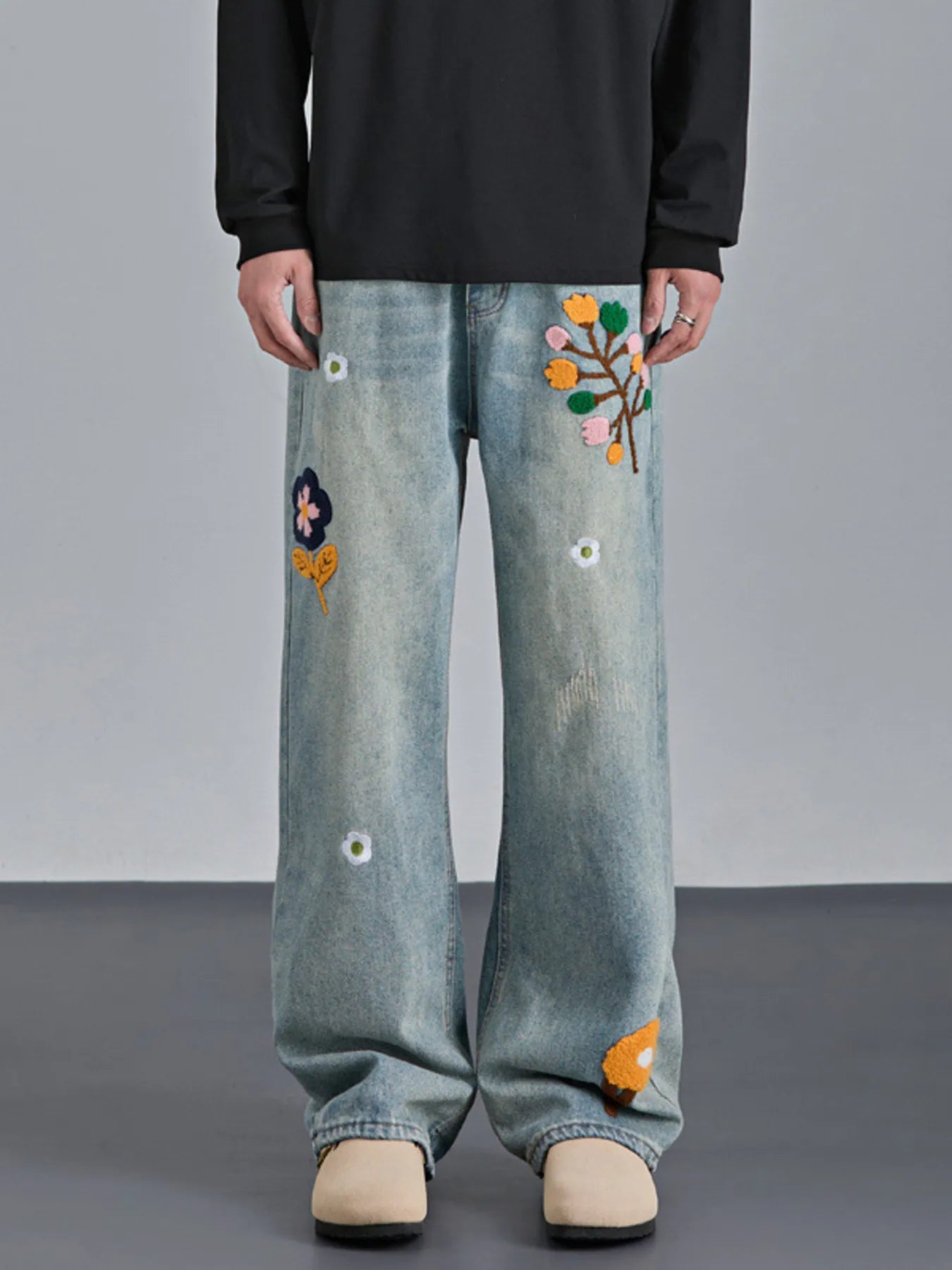 Men's Wide Leg Jeans