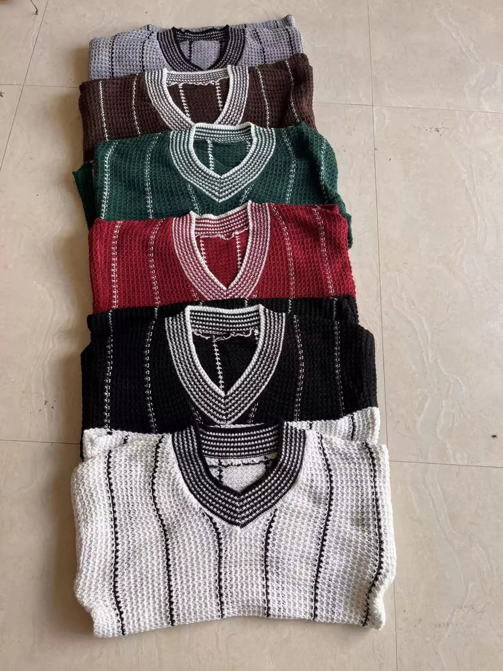 Full Size V-Neck Textured Knit Sweater Plus Size