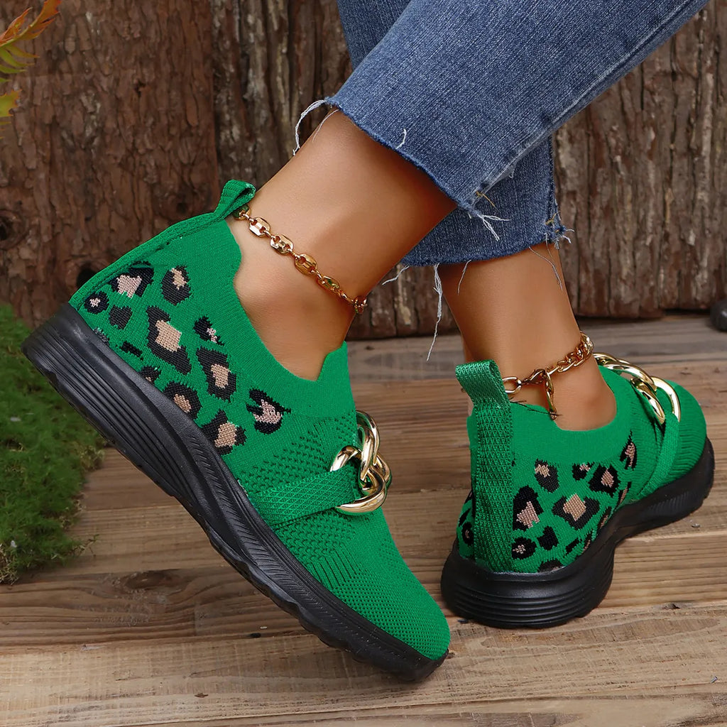 Lightweight Leopard Mesh Athletic