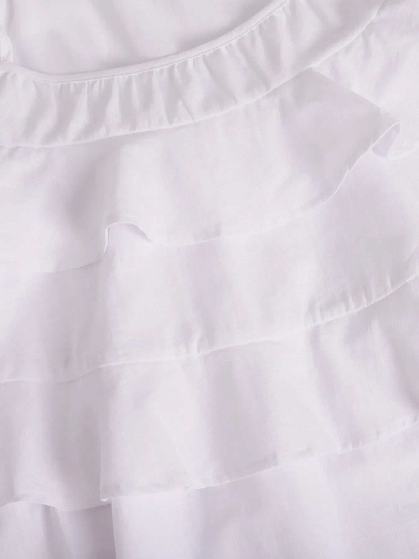 Ruffle Layered Tie Shoulder Cami Dress