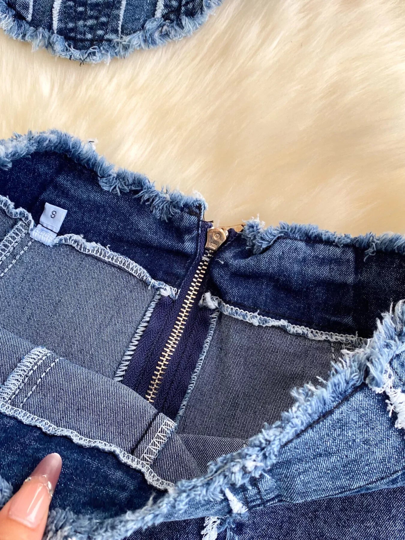 Raw Hem Denim Cami and Flare Jeans Set