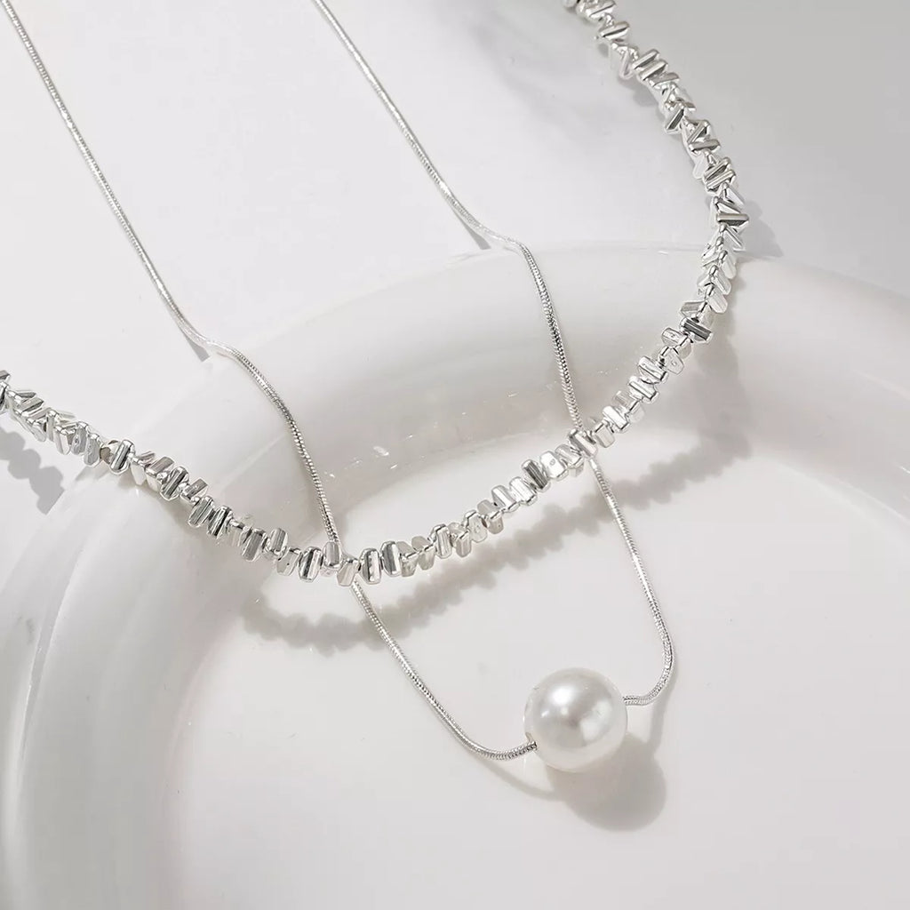 Double Layered Pearl Necklace